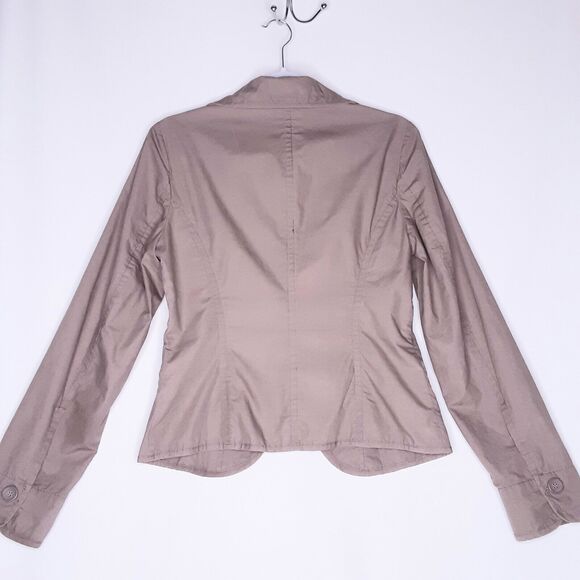 Womens Peanut Brown Tapered Cotton Jacket Size 36 - Picture 6 of 12